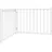 vidaXL Hundetor Faltbar 2-tlg. Weiß 160 cm