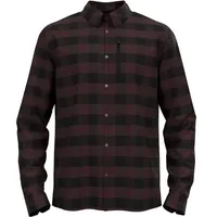 Odlo Herren Hemd Shirt l/s HALDEN CHECK, black -