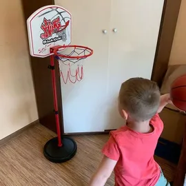 Kruzzel Basketballkorb- und Bogenschießstand-Set 2 in 1 mit Zubehör 23415