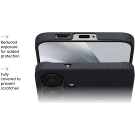 pitaka Samsung S25 Ultra-Slim Case schwarz grau