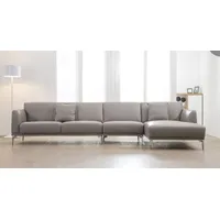 Sofa Ecksofa Eckcouch Couch Polster Sofas Couchen Leder Garnitur Eck Garnituren - Weiß