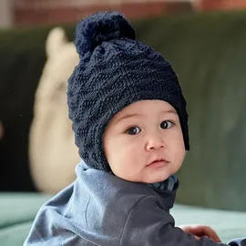 Maximo Strickmütze Blau 49