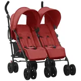 vidaXL Geschwisterwagen rot 10239