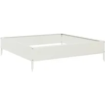 vidaXL Hochbeet 100 x 100 x 26 cm Weiß