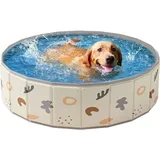 Faltbarer Hundepool Für Kinder, Tragbare Rutschfeste Badewanne, Sommer-welpenpool