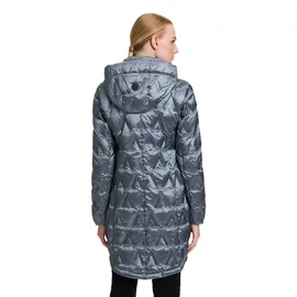 GIL BRET Damen Daunenmantel mit Kapuze 42, Blau - 42