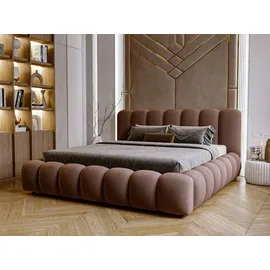 GRAINGOLD Polsterbett, Braun, Textil, 140x200 cm, Schlafzimmer, Betten, Polsterbetten