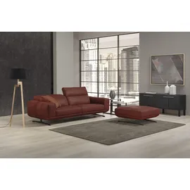 Egoitaliano "Gloria, super bequem und hochwertige Verarbeitung, edles Design", beidseitig verstellbare Rückenelemente, mit Metallfüßen orange