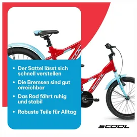 coolmobility gmbh S'cool XXlite 18 Zoll RH 28 cm rot/blau