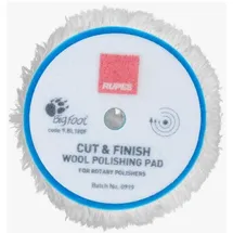 Rupes Rotations-Wollpad Ø180 mm, Zuschnitt & Finish Ø150 mm, 1 St.