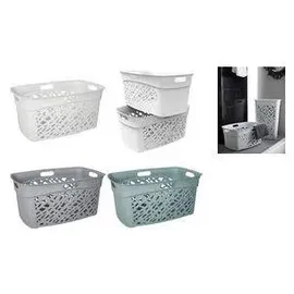 Eda Wäschekorb ALMERIA Kunststoff 45 l 1 Stück Grau