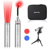 BOSYTRO Rotlichtlampe, Red Light Therapy mit Klammer, Tragbares Infrarotlampe für Muskelentspannung und Schmerzlinderung, Rotlichtlampe Wärmelampe mit 460nm 630nm 660nm 850nm 950nm