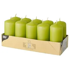 Papstar Stumpenkerze 4 x 9 cm 40 St. kiwi