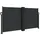 vidaXL Seitenmarkise 120 x 1000 cm Schwarz Polyester