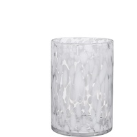 Mica Decorations Mica Vase Cammy Zylinder Glas weiß 20 x 14 cm