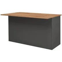 Dmora Kücheninsel Dcarnelo 155 x 90 x 90 cm Schwarz
