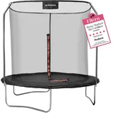 Hudora First Trampolin 250V 250 cm inkl. Sicherheitsnets rot/schwarz