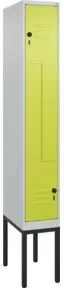 C+P Z-Spind Classic PLUS, Gestell, 2 Fächer, 2120x300x500mm, 7035/0024 Verschluss Sicherheits-Drehriegel