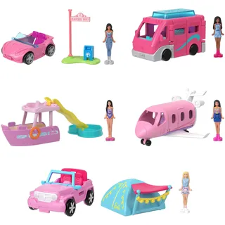 BARBIE Mini Barbieland Mini-Traumfahrzeug + eine Mini-Barbie zufälliges Modell