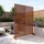 casa.pro Trennwand ‘Kekan’ Corten Stahl 180 x 120 cm Edelrost - Dunkelbraun