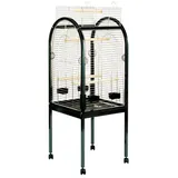 DUVO+ Vogelkäfig Papageienkäfig Junior chrom/schwarz schwarz