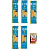 De Cecco Linguine Grandi N.407, 100% Italienisch Pasta Nudeln 5x 500g+Polpa 400g