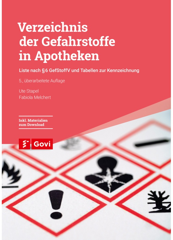 Verzeichnis Der Gefahrstoffe In Apotheken - Ute Stapel, Fabiola Melchert, Kartoniert (TB)