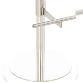 CLP 2er Set Barhocker Cadiz Kunstlederbezug edelstahl/schwarz