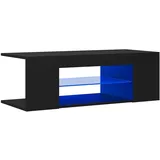 vidaXL TV-Schrank mit LED-Leuchten Schwarz 90x39x30cm