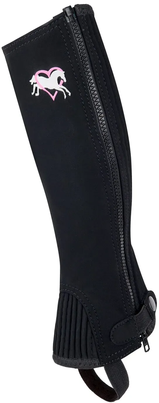 black forest kids Kinder Mini-Chaps mit Silikon-Motiv black