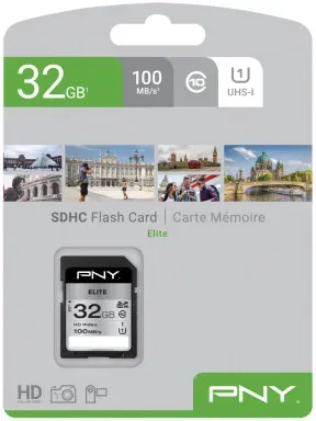 PNY Elite 32 GB SDHC UHS-I Klasse 10