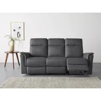 3-Sitzer HOME AFFAIRE "Southbrook" Sofas Gr. B/H/T: 197cm x 99cm x 92cm, Echtleder-Kunstleder, manuelle Relaxfunktion, schwarz mit manueller und elektrischer Relaxfunktion