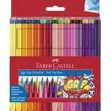 Faber-Castell Filzstift Grip Colour Marker 30er Set