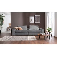 alina Big-Sofa »Sandy«, 266 cm breit und 98 cm tief, in modernem Cordstoff grau