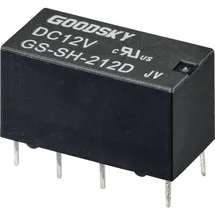 GOODSKY GS-SH-212D Printrelais 12 V/DC 2 Wechsler Tube