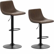 Costway Barhocker 60-82 cm Braun