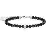 Thomas Sabo Charm-Armband »mit rosa oder schwarzen Beads, A2141-067-9-L19v, A2141-130-11-L19v«, mit Achat oder Rosenquarz