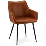 Furnhouse Esszimmerstuhl 2er-Set Maria ¦ braun ¦ Maße (cm): B: 56 H: 81