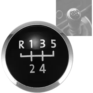 Juttzzei VW Schaltknauf für T5 T6 Transporter 2003-2010 - 5-Gang Schalthebel Abdeckung aus Hochwertig ABS Kunststoff - Schwarz