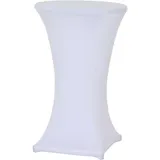 Siena Garden Stehtischhusse Weiß Ø70-85 cm Höhe 110 cm
