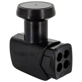 PremiumX SAT Anlage 80cm Antenne Quad LNB 10m Kabel 8x F-Stecker
