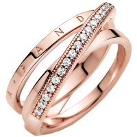 Pandora Ring "durchkreuzendes Dreifachband" rosévergoldet 189057C01 PANDORA Ring "durchkreuzendes Dreifachband" rosévergoldet 189057C01-54