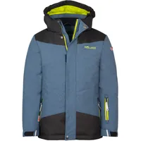 TROLLKIDS KIDS NOREFJELL JACKET Mystic Blau/Glow Grün 140