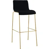 CLP Barhocker Hover 1er stapelbar Metall Goldoptik Schwarz