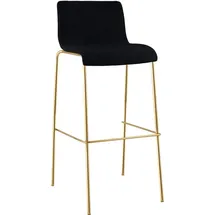 CLP Barhocker Hover 1er stapelbar Metall Goldoptik Schwarz
