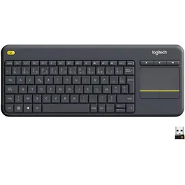 Logitech K400 Plus Wireless Touch Keyboard FR schwarz