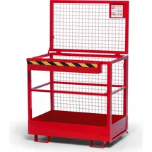 R+R INDUSTRIETECHNIK Arbeitskorb Stahl 1200x800x1910mm Rot