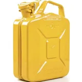 VALPRO Kraftstoffkanister Inh.5l Zinkgelb RAL 1018 Stahlbl.L230xB120xH310mm VALPRO