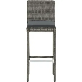 vidaXL Gartenbar-Set 5-tlg. Grau