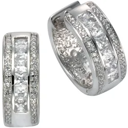 Celesta Silber Ohrring 925/- Sterling Silber Zirkonia